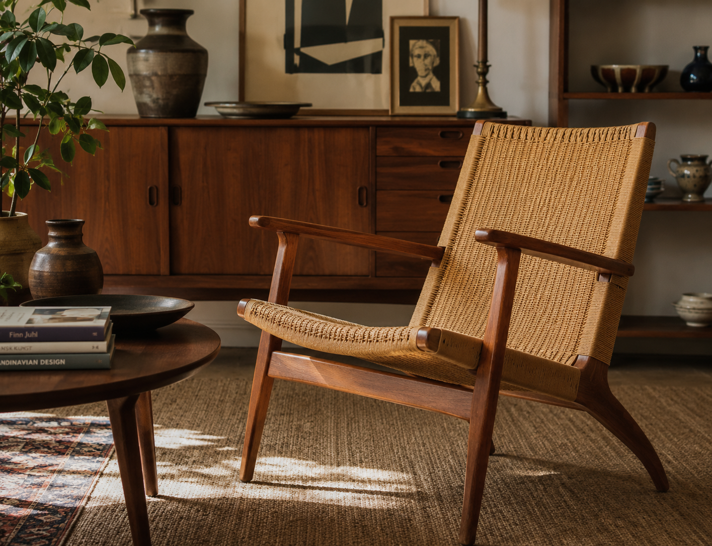 Teak furniture in 1960s style